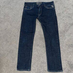 Replay Blue Jeans - The Lenrick - Men's Sz. 36x32 - Darkwash - Excellent Cond.